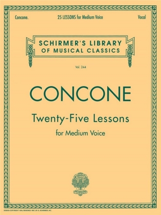 25 LESSONS FOR MEDIUM VOICE AND PIANO