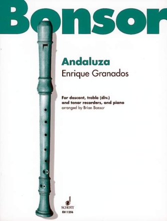 Andaluza for 3 recorders (sat) and piano parts