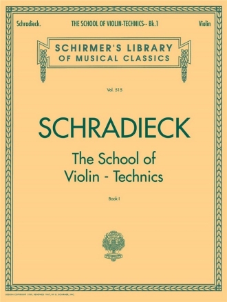 The school of violin-techniques vol.1 exercises for promoting dexterity in the various positions