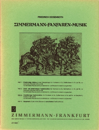 Fanfaren-Musik Band 3 4stimmige Stcke fr Fanfaren in Es, Bafanfare in Es ad lib. und Pauken,   Partitur