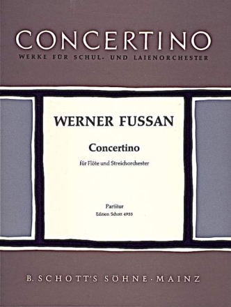 Concertino fr Flte und Streichorchester Partitur