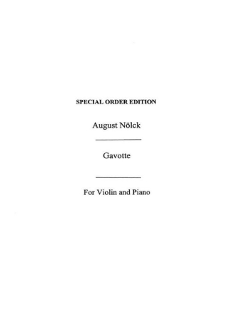 Gavotte op.162,4 for violin and piano Verlagskopie
