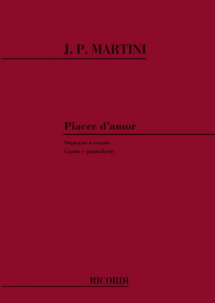 Piacer d'amor fr Sopran (Tenor) und Klavier