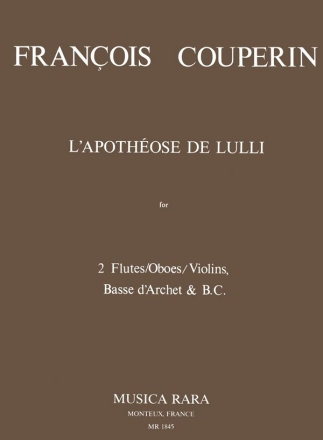 L'Apothose de Lulli for 2 flutes (oboes, violins), viola da gamba and bc Stimmen
