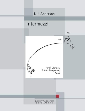 Intermezzi (1983) for clarinet in b eb alto saxophone and piano