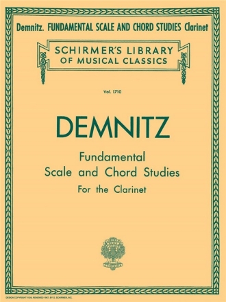 Fundamental Scale and Chord Studies for clarinet