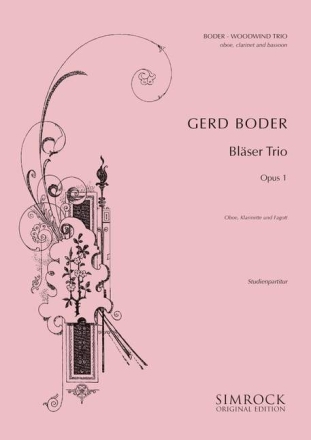 Blsertrio op.1 fr Oboe, Klarinette und Fagott Studienpartitur