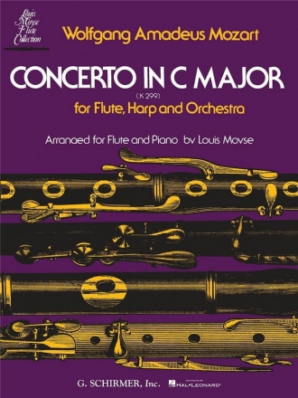 Concerto c major KV299 for flute, harp and orchestra for flute and piano