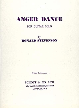 Anger Dance for guitar