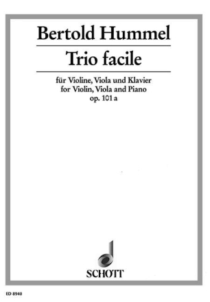 Trio facile op. 101a fr Violine, Viola und Klavier Partitur und Stimmen