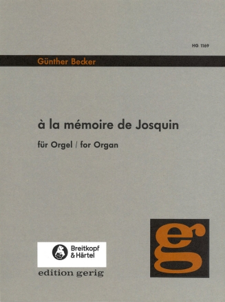 A la memoire de Josquin fr Orgel