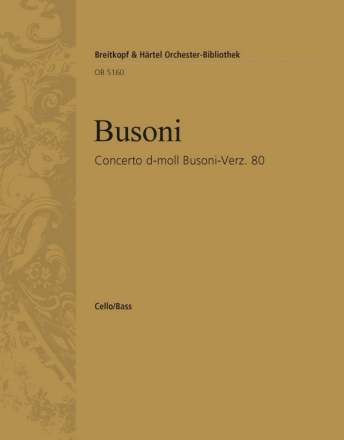 Concerto d-Moll op.80 fr Klavier und Streichorchester Violoncello / Kontrabass