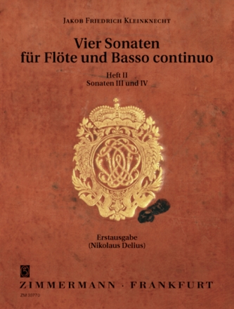 4 Sonaten Band 2 (Nr.3-4) fr Flte und Bc