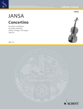 Concertino D-Dur op.54 fr Violine und Klavier
