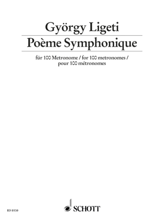Pome Symphonique fr 100 Metronome (2 oder mehr Spieler unter Anweisung eines Dirigente Partitur - (Auffhrungsanweisung)