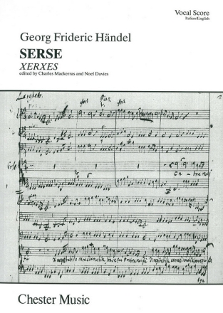Xerxes vocal score (it/en) oratorio in 3 acts