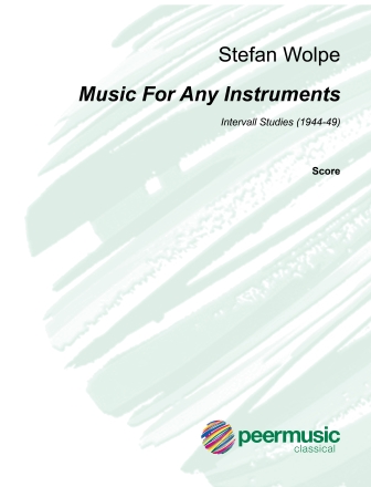 Music For Any Instruments: Intervall studies (1944-49) score