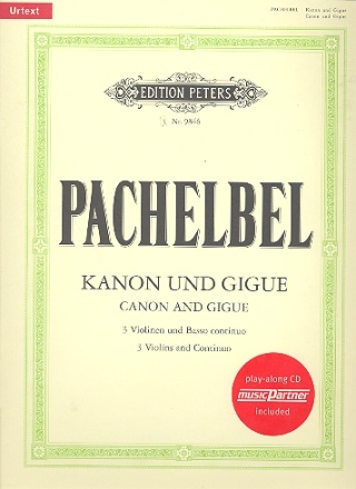 Kanon und Gigue (+CD) fr 3 Violinen und Bc Partitur und Stimmen