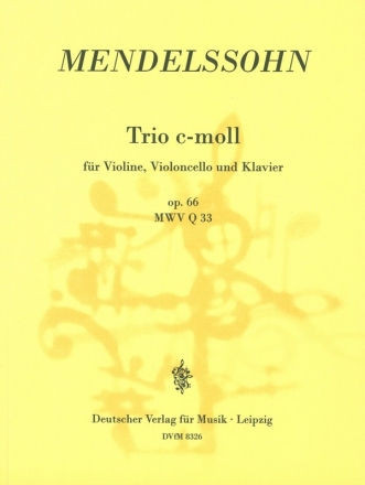 Klaviertrio c-Moll op.66 fr Violine, Violoncello und Klavier