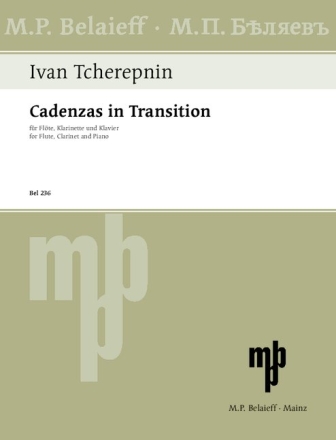 Cadenzas in Transition fr Flte, Klarinette und Klavier