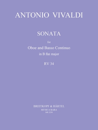 Sonata B flat major RV34 for oboe and bc