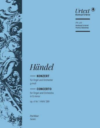 Konzert g-Moll op.4,1 HWV289 fr Orgel und Orchester Partitur