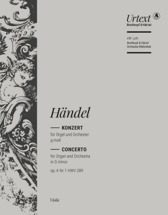 Konzert g-Moll op.4,1 HWV289 fr Orgel und Orchester Viola