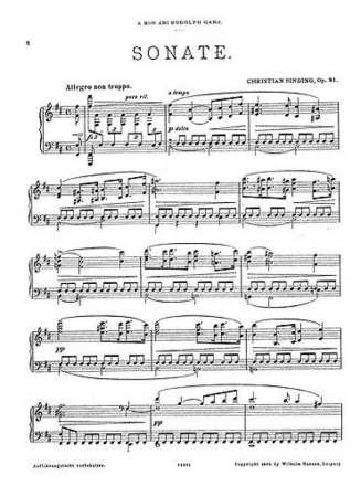 Sonate op.91 fr Klavier