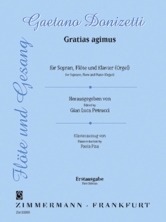 Gratias agimus fr Sopran, Flte und Klavier (Orgel)