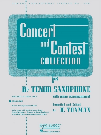 Concert and Contest Collection for tenor saxophone and piano saxophone part