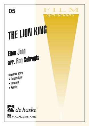 THE LION KING: FUER BLASORCHESTER DIREKTION SEBREGTS, RON, ARR.