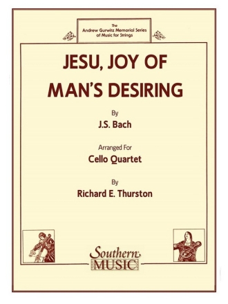 Jesu Joy of Man's Desiring for 4 cellos score and parts