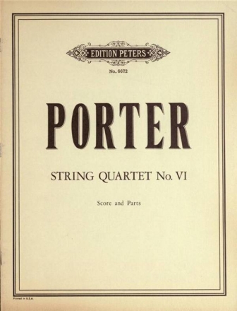 String quartet no.6 for String quartet Score and Parts