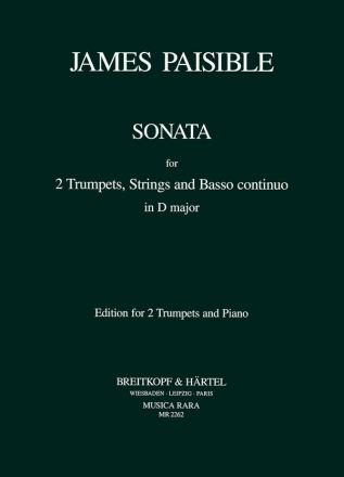 Sonata for 2 trumpets, strings and bc for 2 trumpets and piano