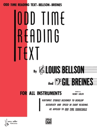 Odd Time Reading Text for all instruments (bass and treble clef)