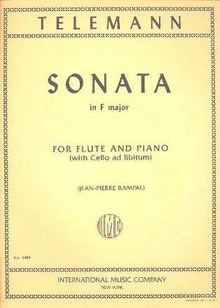 Sonata F major for flute and piano (vc ad lib.)