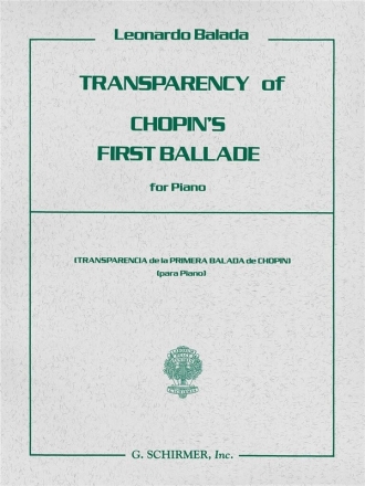 Transparency of Chopin's first Ballade for piano