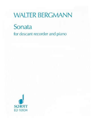 Sonata for descant recorder and piano