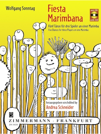 Fiesta Marimbana (+CD) 5 Tnze fr 3 Spieler an einer Marimba