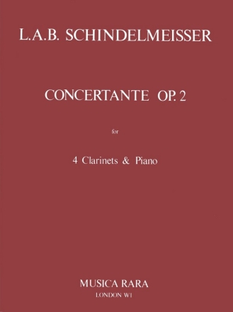 Concertante op.2 for 4 clarinets and piano