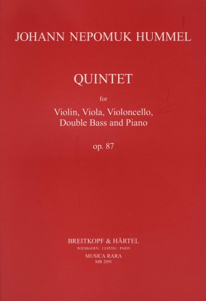 Quintett Es-Dur op.87 fr Violine, Viola, Violoncello, Kontraba und Klavier