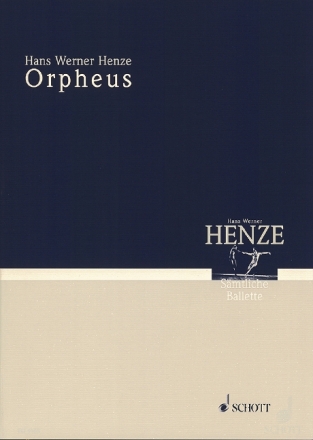 Orpheus Eine Geschichte in zwei Akten und sechs Szenen von Edward Bond Studienpartitur