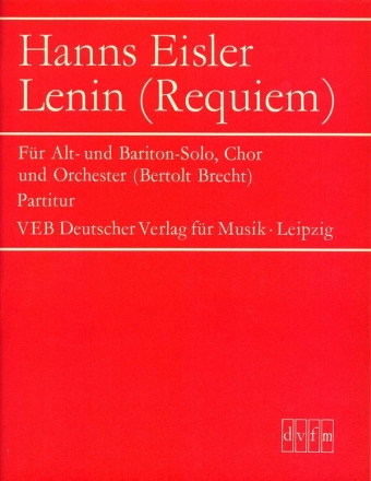 Lenin fr soli (Alt, Bariton), Chor und Orchester Partitur