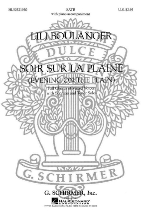 Soir sur la plaine for sopran and tenor solo, mixed chorus and piano,  score