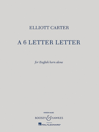 A 6 Letter Letter fr Englischhorn