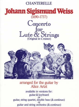Concerto d minor for lute and strings score and parts (+keyboard part)