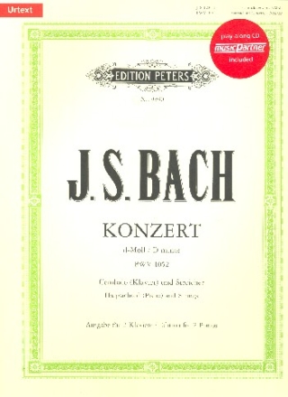 Konzert d-Moll BWV1052 fr Cembalo, Streicher, Bc (+CD) fr 2 Klaviere