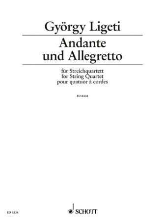 Andante und Allegretto fr Streichquartett Partitur und Stimmen
