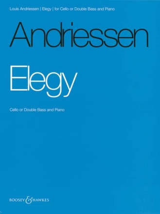 Elegy for cello (double bass) and piano