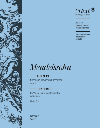 Konzert d-Moll fr Violine, Klavier und Orchester Partitur